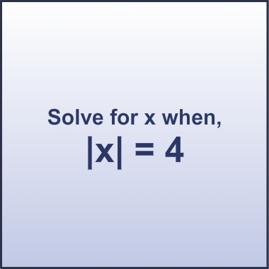 Solve for x