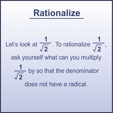 Rationalize