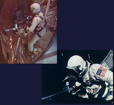 Astronaut Aldrin during underwater zero-G training